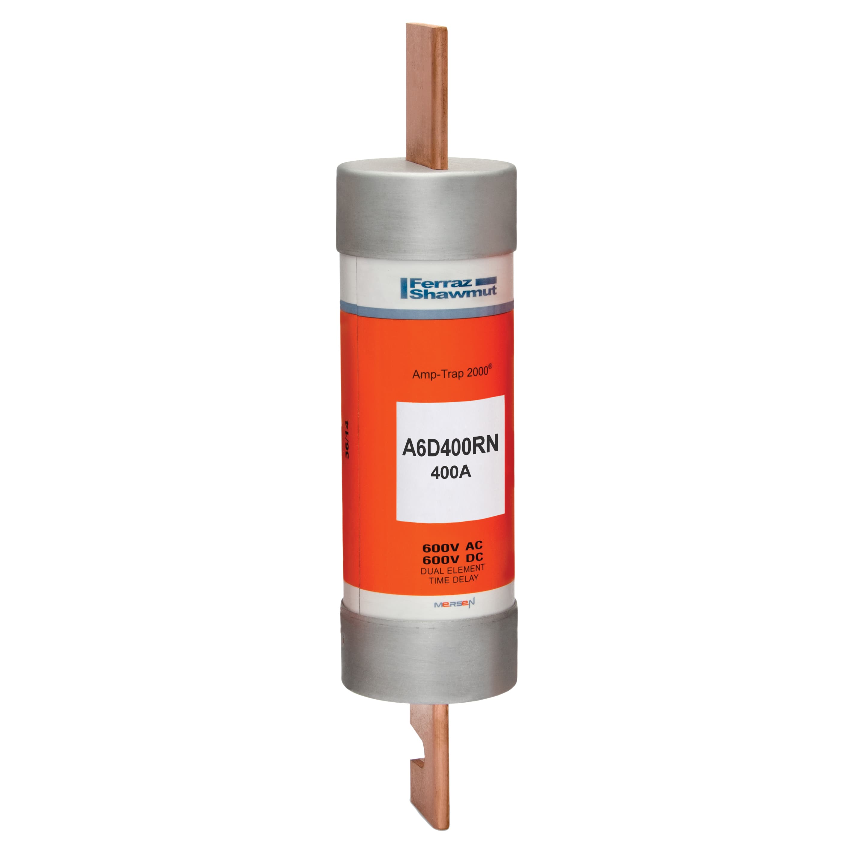 Mersen A6D400RN A6D400RN Mersen - Fuse A6D-R - Class RK1 - Time-Delay 600VAC 600VDC 400A Blade Amp-Trap 2000® Mersen A6D400RN A6D400RN Mersen - Fuse A6D-R - Class RK1 - Time-Delay 600VAC 600VDC 400A Blade Amp-Trap 2000®
