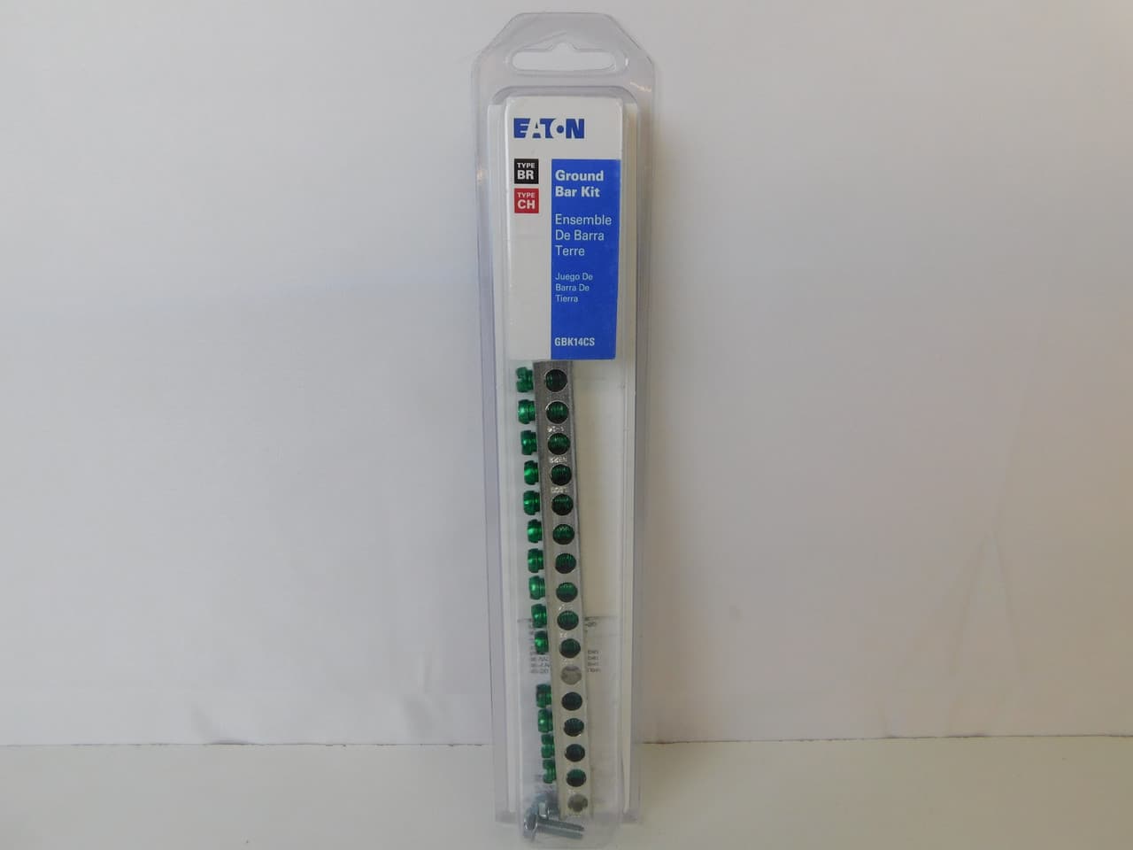 Eaton GBK14CS GBK14CS Eaton - Eaton CH Loadcenter and Breaker Accessories - 14 Terminal Ground Bar Clamshell,Clamshell pack,Ground bar kit,CH,14 terminals,Quantity: 6 Eaton GBK14CS GBK14CS Eaton - Eaton CH Loadcenter and Breaker Accessories - 14 Terminal Ground Bar Clamshell,Clamshell pack,Ground bar kit,CH,14 terminals,Quantity: 6