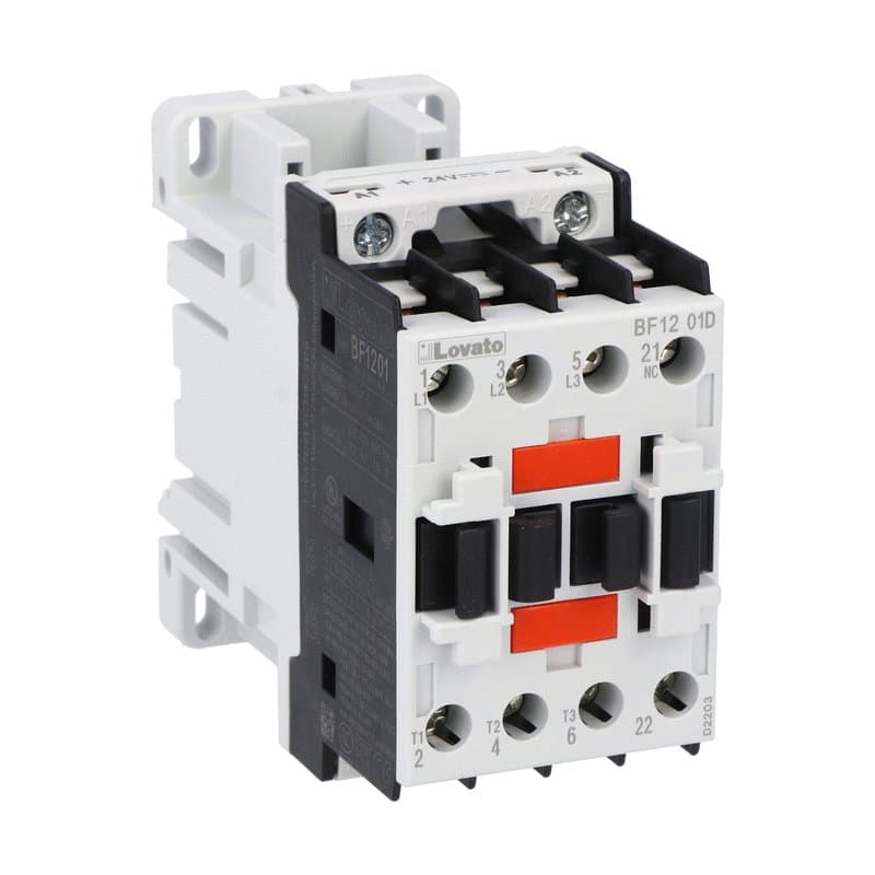 Lovato Electric BF1201D060 BF1201D060 Lovato - Three-pole contactor, IEC operating current Ie (AC3) = 12A, DC coil, 60VDC, 1NC auxiliary contact Lovato Electric BF1201D060 BF1201D060 Lovato - Three-pole contactor, IEC operating current Ie (AC3) = 12A, DC coil, 60VDC, 1NC auxiliary contact