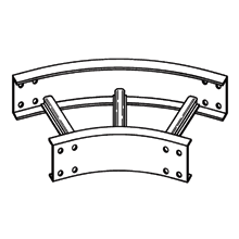B-Line 17P-30-45HB12 17P-30-45HB12 B-Line - HORIZONTAL BEND, SERIES 1, 6" NEMA, 45 DEG., 30" WIDTH, 12" RADIUS, PRE-GALVANIZED B-Line 17P-30-45HB12 17P-30-45HB12 B-Line - HORIZONTAL BEND, SERIES 1, 6" NEMA, 45 DEG., 30" WIDTH, 12" RADIUS, PRE-GALVANIZED