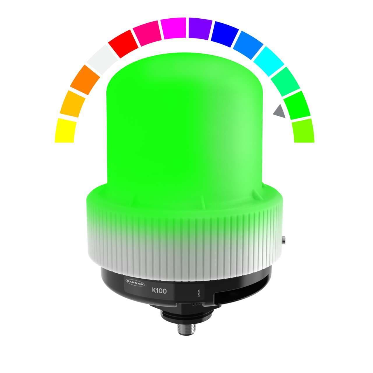 Banner K100PLZRGB7AQ Banner K100PLZRGB7AQ - K100 Pro Indicator: RGB Beacon; 100-240 V ac; Polycarbonate; IP66, IP69K; Multicolor; Audible; 5-pin Micro Integral QD Banner K100PLZRGB7AQ Banner K100PLZRGB7AQ - K100 Pro Indicator: RGB Beacon; 100-240 V ac; Polycarbonate; IP66, IP69K; Multicolor; Audible; 5-pin Micro Integral QD