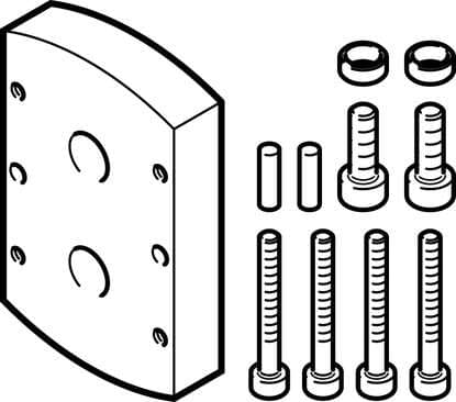 Festo 2152457 adapter kit DHAA-G-Q11-20-B5-12 Assembly position: Any, Corrosion resistance classification CRC: 2 - Moderate corrosion stress, Mounting type: (* With through-hole and screw, * with centring sleeve), Materials note: Conforms to RoHS, Material adapter plat Festo 2152457 adapter kit DHAA-G-Q11-20-B5-12 Assembly position: Any, Corrosion resistance classification CRC: 2 - Moderate corrosion stress, Mounting type: (* With through-hole and screw, * with centring sleeve), Materials note: Conforms to RoHS, Material adapter plat