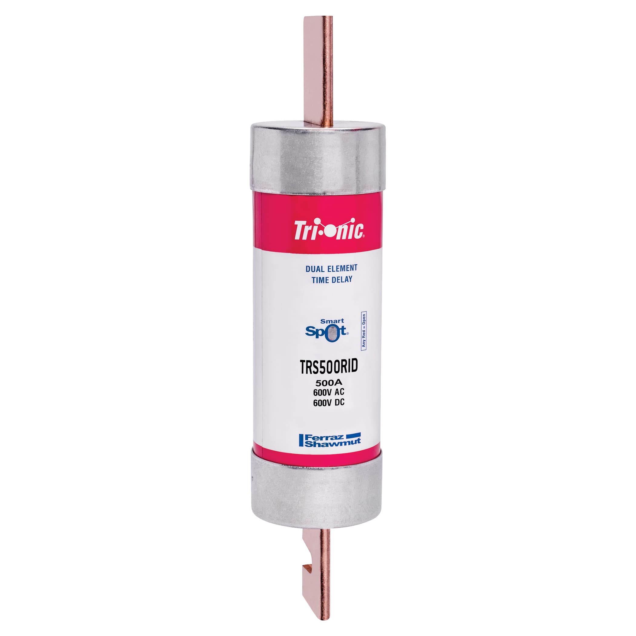 Mersen TRS500RID TRS500RID Mersen - Fuse TRS-R - Class RK5 - Time-Delay 600VAC 600VDC 500A Blade SmartSpot® Tri-Onic® Mersen TRS500RID TRS500RID Mersen - Fuse TRS-R - Class RK5 - Time-Delay 600VAC 600VDC 500A Blade SmartSpot® Tri-Onic®