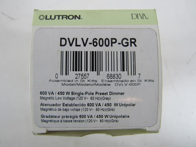 DVLV-600P-GR Part Image. Manufactured by Lutron.