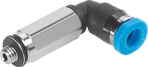 Festo 133032 push-in L-fitting, long QSMLL-M3-2 360° orientable, male thread with external hexagon. Size: Mini, Nominal size: 0,8 mm, Type of seal on screw-in stud: Sealing ring, Assembly position: Any, Container size: 10 Festo 133032 push-in L-fitting, long QSMLL-M3-2 360° orientable, male thread with external hexagon. Size: Mini, Nominal size: 0,8 mm, Type of seal on screw-in stud: Sealing ring, Assembly position: Any, Container size: 10