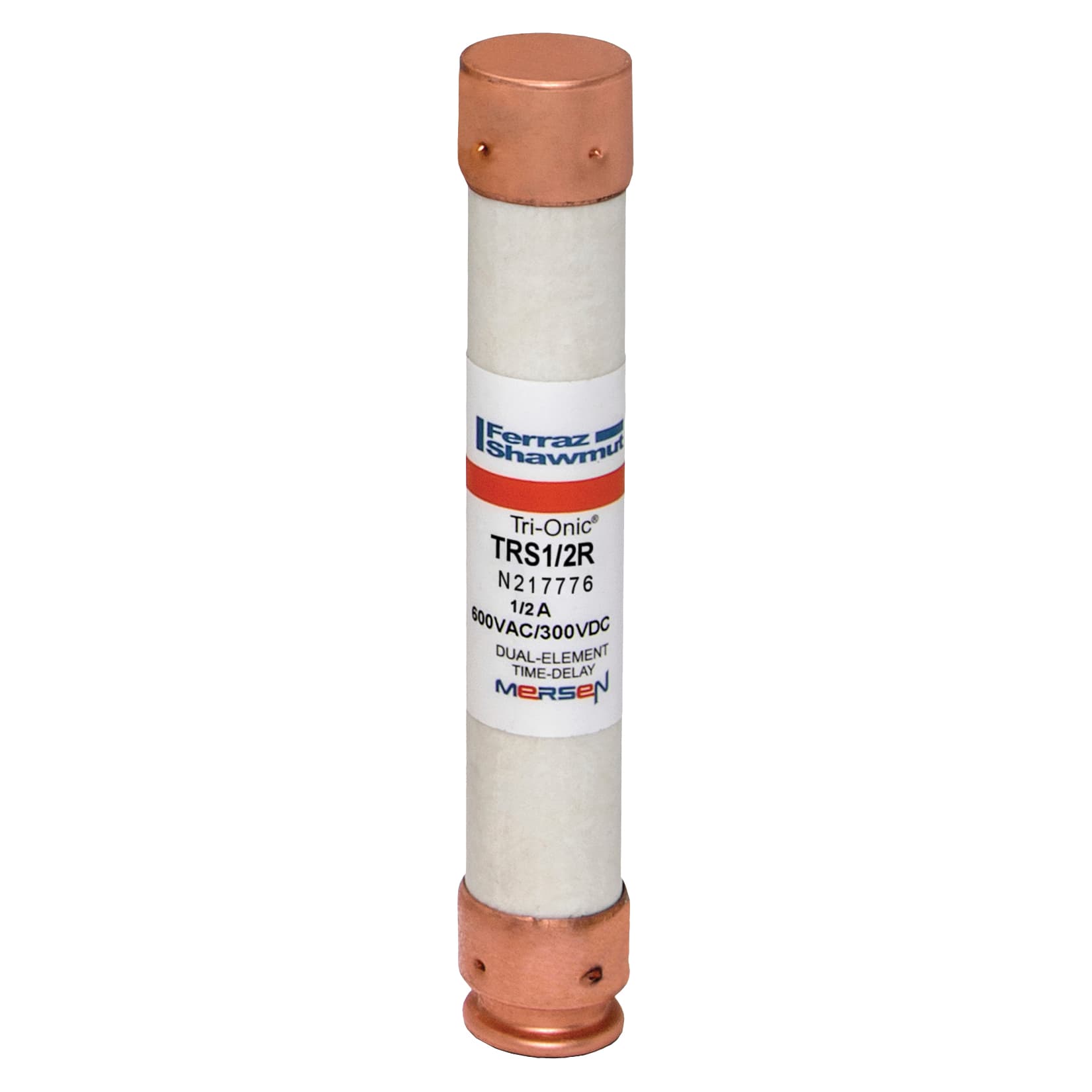 Mersen TRS1/2R TRS1/2R Mersen - Fuse TRS-R - Class RK5 - Time-Delay 600VAC 600VDC 0.5A Ferrule Tri-Onic® Mersen TRS1/2R TRS1/2R Mersen - Fuse TRS-R - Class RK5 - Time-Delay 600VAC 600VDC 0.5A Ferrule Tri-Onic®