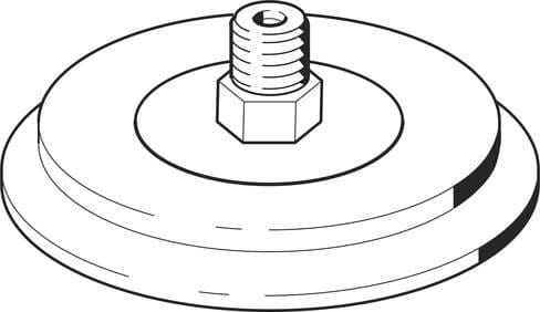 Festo 1396098 suction cup VAS-100-1/4-PUR-B Sealing ring is not included in the scope of delivery. Suction cup height compensator: 3,5 mm, Nominal size: 4 mm, suction cup diameter: 100 mm, suction cup volume: 33,5 cm3, Effective suction diameter: 90,5 mm Festo 1396098 suction cup VAS-100-1/4-PUR-B Sealing ring is not included in the scope of delivery. Suction cup height compensator: 3,5 mm, Nominal size: 4 mm, suction cup diameter: 100 mm, suction cup volume: 33,5 cm3, Effective suction diameter: 90,5 mm