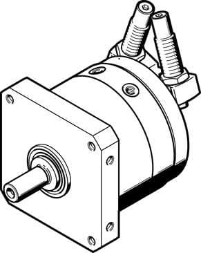 Festo 1145106 semi-rotary drive DSM-T-32-270-CC-A-B Size: 32, Cushioning angle: 12 deg, Rotation angle adjustment range: 0 - 246 deg, Swivel angle: 0 - 246 deg, Cushioning: CC: Shock absorber at both ends Festo 1145106 semi-rotary drive DSM-T-32-270-CC-A-B Size: 32, Cushioning angle: 12 deg, Rotation angle adjustment range: 0 - 246 deg, Swivel angle: 0 - 246 deg, Cushioning: CC: Shock absorber at both ends