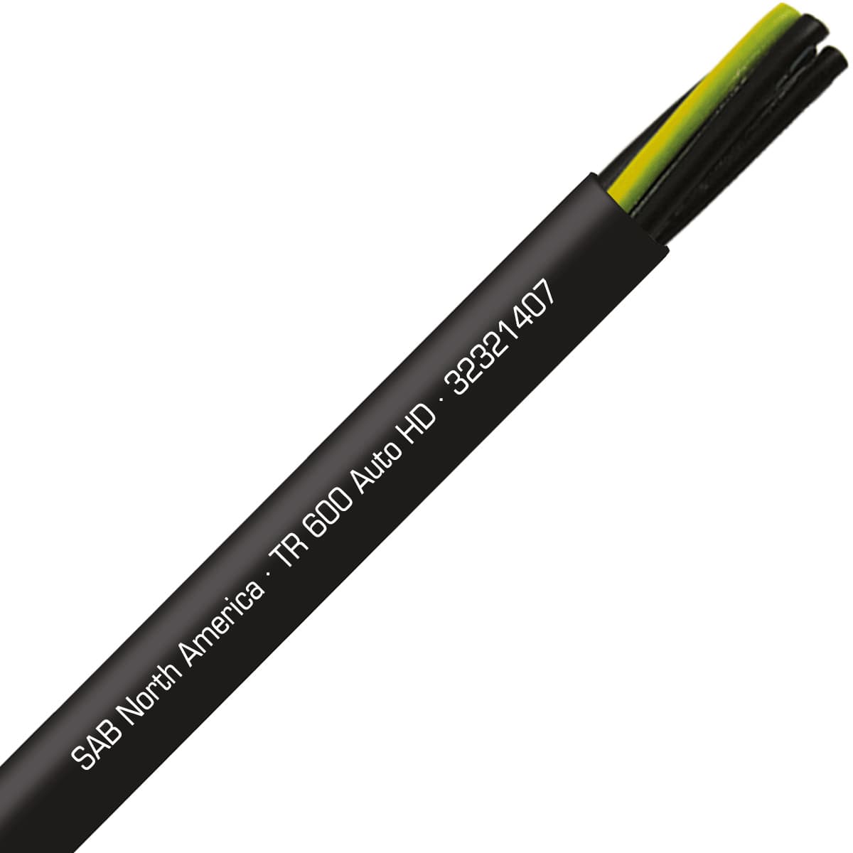 SAB 32321407 TR 600 Auto HD - 14 AWG/7c, continuous flex exposed run TPE tray cable, UL, CSA, CE, RoHS SAB 32321407 TR 600 Auto HD - 14 AWG/7c, continuous flex exposed run TPE tray cable, UL, CSA, CE, RoHS