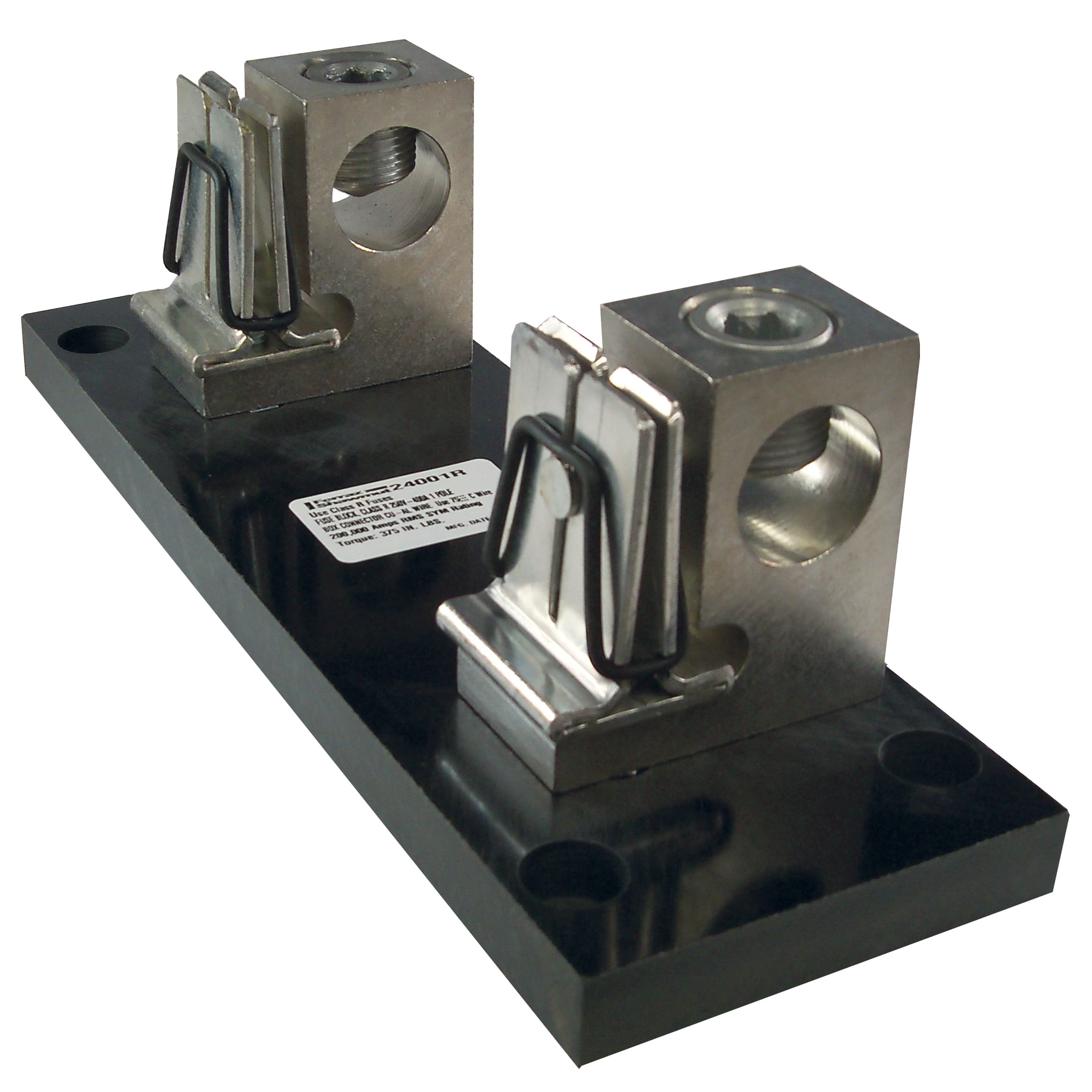 Mersen 24001R 24001R Mersen - Fuse Block 250VAC 250VDC Class R 400A 1-Pole Box Side-Clip Mersen 24001R 24001R Mersen - Fuse Block 250VAC 250VDC Class R 400A 1-Pole Box Side-Clip