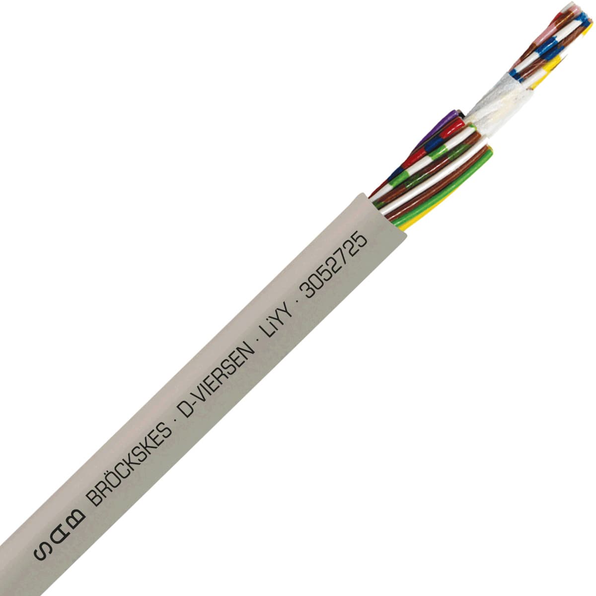SAB 3052725 LiYY - 24 AWG/27c, multi-conductor signal and control PVC cable with DIN color code SAB 3052725 LiYY - 24 AWG/27c, multi-conductor signal and control PVC cable with DIN color code