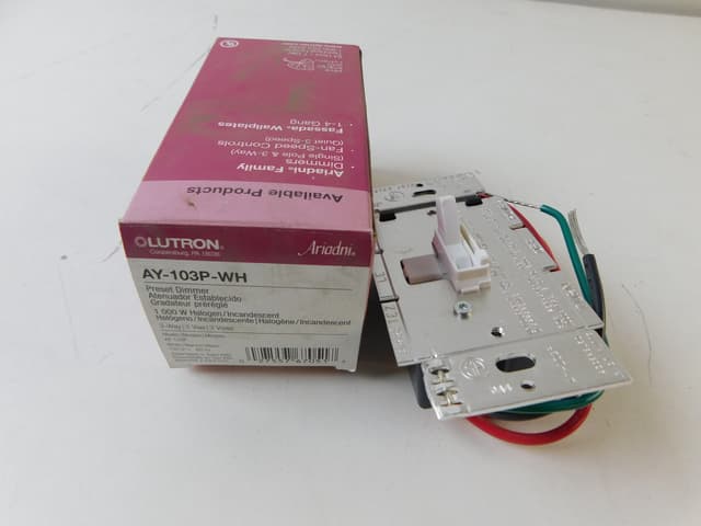 AY-103P-WH Part Image. Manufactured by Lutron.