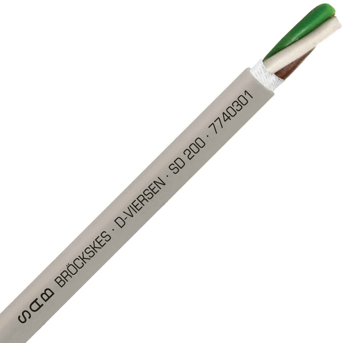 SAB 7740301 SD 200 - 26 AWG/3c, halogen free continuous flex oil resistant data & control cable, CE, RoHS SAB 7740301 SD 200 - 26 AWG/3c, halogen free continuous flex oil resistant data & control cable, CE, RoHS