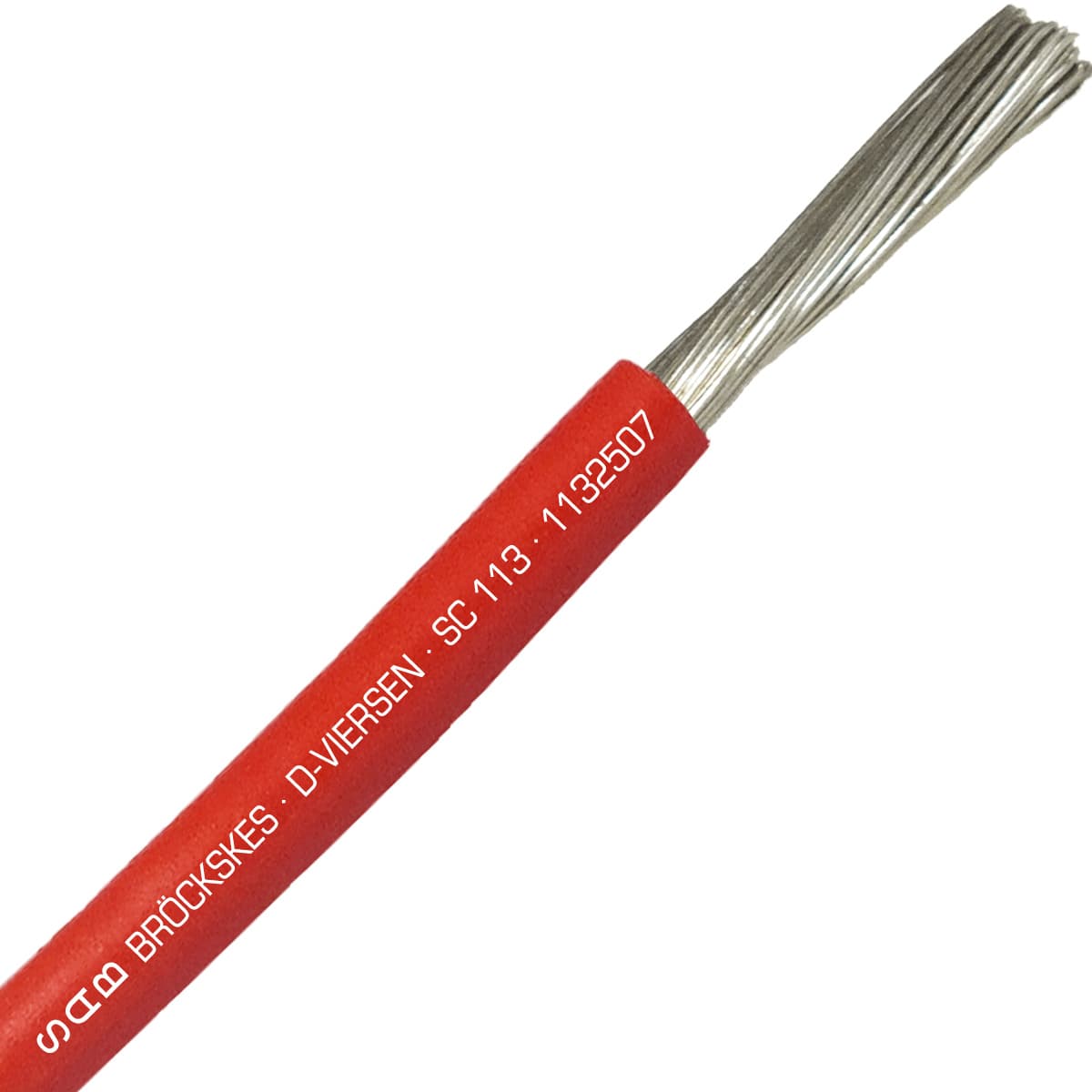 SAB 1132507 SC 113 - 4 AWG, high temperature Red silicone hook-up wire, CE, RoHS SAB 1132507 SC 113 - 4 AWG, high temperature Red silicone hook-up wire, CE, RoHS