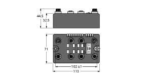 BLCEC-4M12MT-8DI-N Part Image. Manufactured by Turck.