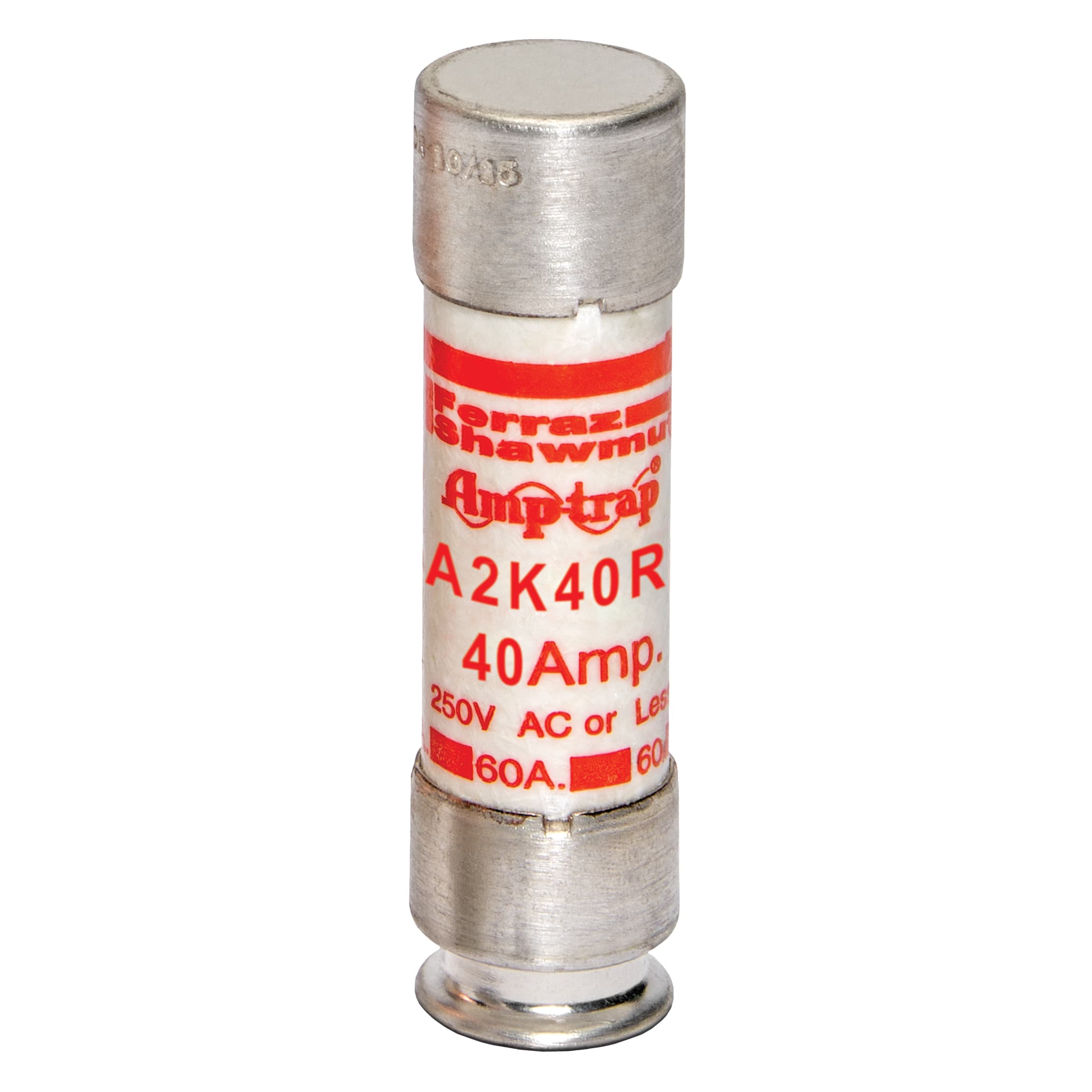 Mersen A2K40R A2K40R Mersen - Fuse A2K-R - Class RK1 - Fast-Acting 250VAC 250VDC 40A Ferrule Amp-Trap® Mersen A2K40R A2K40R Mersen - Fuse A2K-R - Class RK1 - Fast-Acting 250VAC 250VDC 40A Ferrule Amp-Trap®