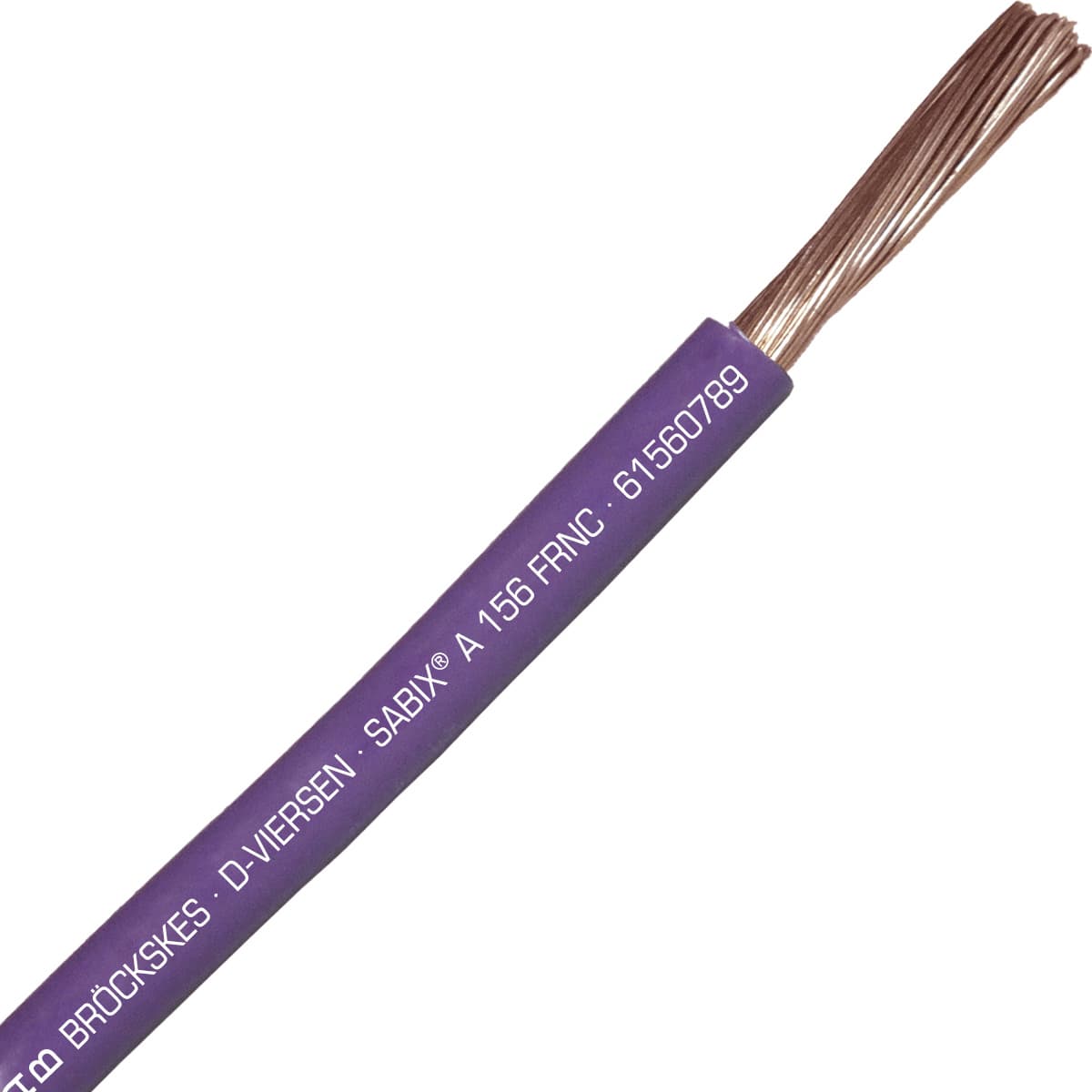 SAB 61560789 SABIX A 156 FRNC - 6 AWG/1c, flame retardant halogen-free 750V violet hook-up wire, CE, RoHS SAB 61560789 SABIX A 156 FRNC - 6 AWG/1c, flame retardant halogen-free 750V violet hook-up wire, CE, RoHS