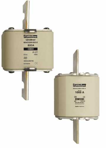 Mersen E215537 NH fuse-link gG, 690VAC, size 4 , 630A top indicator/live tags Mersen E215537 NH fuse-link gG, 690VAC, size 4 , 630A top indicator/live tags