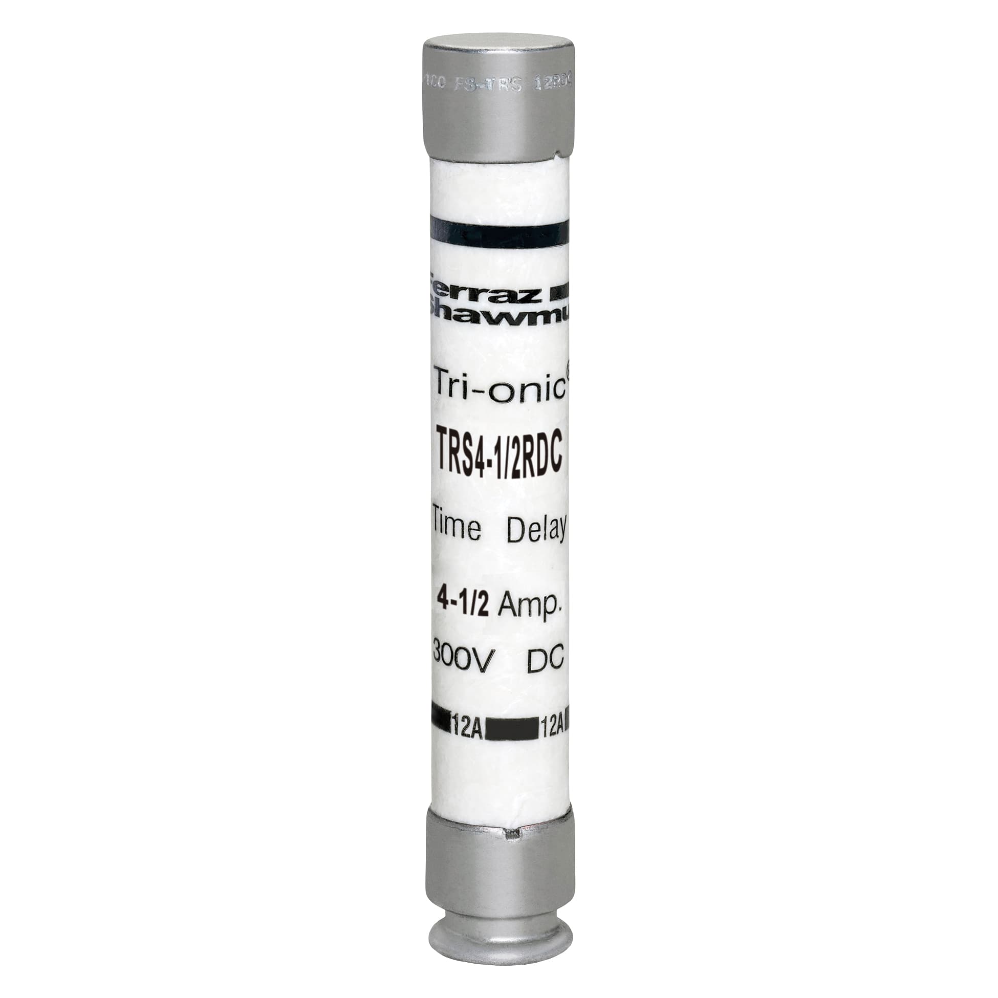 Mersen TRS4-1/2RDC TRS4-1/2RDC Mersen - Fuse TRS-RDC - Class RK5 - Time-Delay 300VDC 4.5A Ferrule Tri-Onic® Mersen TRS4-1/2RDC TRS4-1/2RDC Mersen - Fuse TRS-RDC - Class RK5 - Time-Delay 300VDC 4.5A Ferrule Tri-Onic®