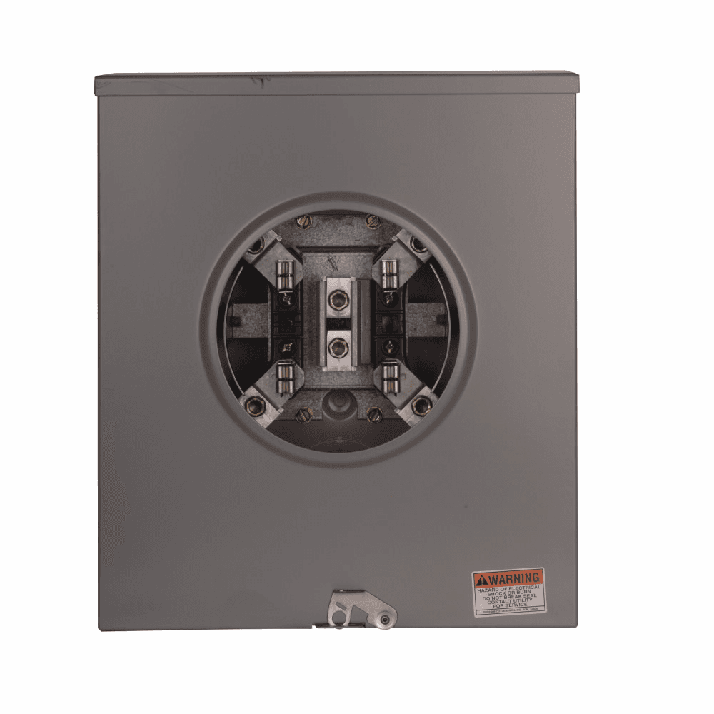 Eaton 1008717CH 1008717CH Eaton - Eaton meter socket, Resi type cover, 200A, Under, Solid top, #6-350 kcmil, 4-jaw, 1-ph, #8-350 kcmil, Horn bypass, 3-wire, Ringless, 600 Vac Eaton 1008717CH 1008717CH Eaton - Eaton meter socket, Resi type cover, 200A, Under, Solid top, #6-350 kcmil, 4-jaw, 1-ph, #8-350 kcmil, Horn bypass, 3-wire, Ringless, 600 Vac