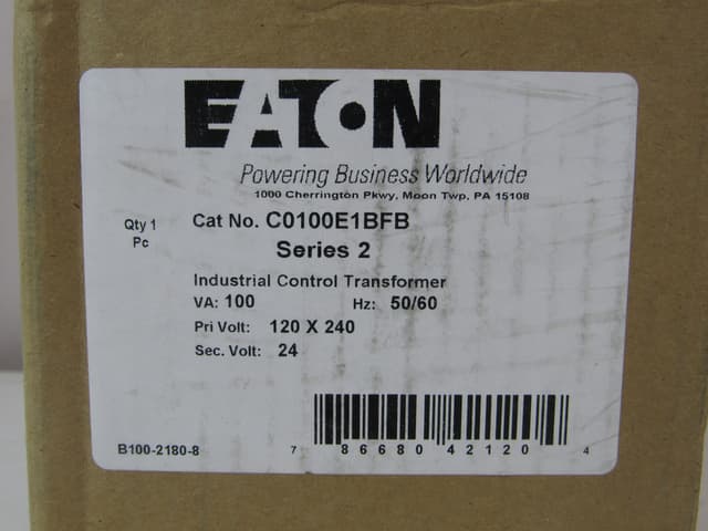 C0100E1BFB Part Image. Manufactured by Eaton.