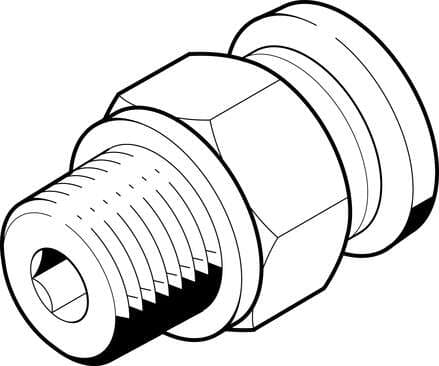 Festo 533219 push-in fitting QB-1/4-1/4-U-M male thread with external hexagon. Size: Standard, Nominal size: 0,197 ", Type of seal on screw-in stud: coating, Operating pressure complete temperature range: -13,8 - 145 Psi, Maritime classification: see certificate Festo 533219 push-in fitting QB-1/4-1/4-U-M male thread with external hexagon. Size: Standard, Nominal size: 0,197 ", Type of seal on screw-in stud: coating, Operating pressure complete temperature range: -13,8 - 145 Psi, Maritime classification: see certificate