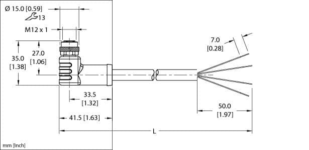 WKP46PT-1 Part Image. Manufactured by Turck.