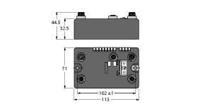 BLCEN-1M12MT-1CNT-ENC Part Image. Manufactured by Turck.