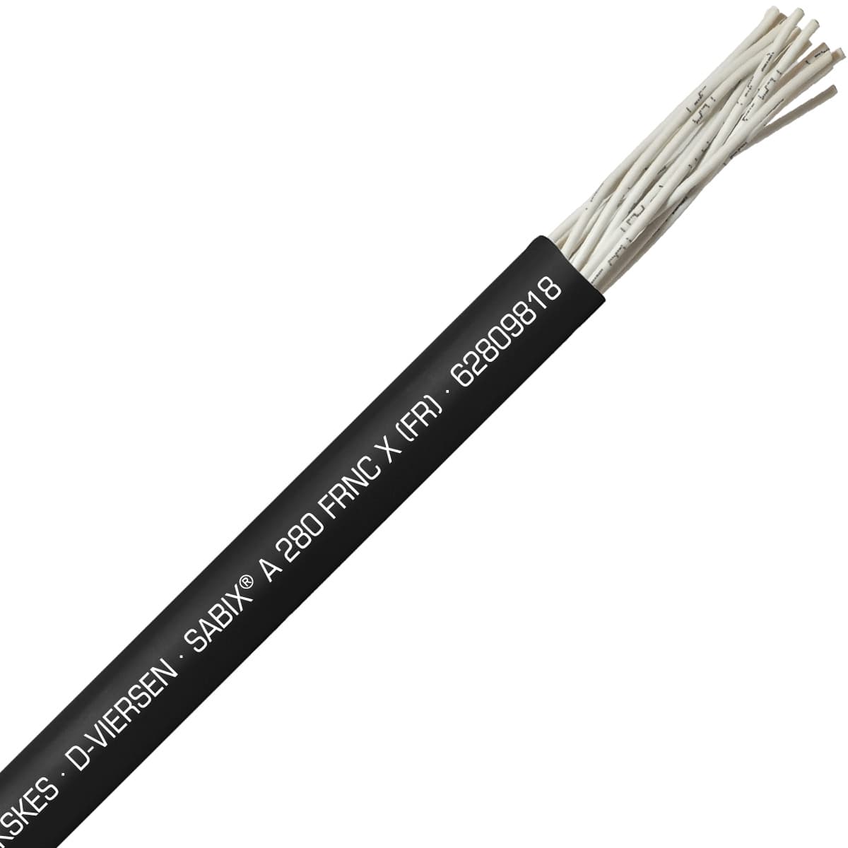 SAB 62809818 SABIX A 280 FRNC X (FR) -16 AWG/18c, halogen-free fire resistant control cable, CE, RoHS SAB 62809818 SABIX A 280 FRNC X (FR) -16 AWG/18c, halogen-free fire resistant control cable, CE, RoHS