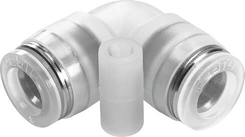 Festo 133107 push-in L-connector NPQP-L-Q8-E-FD-P10 Size: Standard, Nominal size: 4,6 mm, Container size: 10, Design structure: Push/pull principle, Temperature dependent operating pressure: -0,95 - 10 bar Festo 133107 push-in L-connector NPQP-L-Q8-E-FD-P10 Size: Standard, Nominal size: 4,6 mm, Container size: 10, Design structure: Push/pull principle, Temperature dependent operating pressure: -0,95 - 10 bar