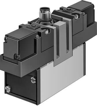 Festo 184512 solenoid valve MEBH-5/3G-D-3-ZSR-C With central plug connector Valve function: 5/3 closed, Type of actuation: electrical, Width: 65 mm, Standard nominal flow rate: 4100 l/min, Operating pressure: 3 - 10 bar Festo 184512 solenoid valve MEBH-5/3G-D-3-ZSR-C With central plug connector Valve function: 5/3 closed, Type of actuation: electrical, Width: 65 mm, Standard nominal flow rate: 4100 l/min, Operating pressure: 3 - 10 bar