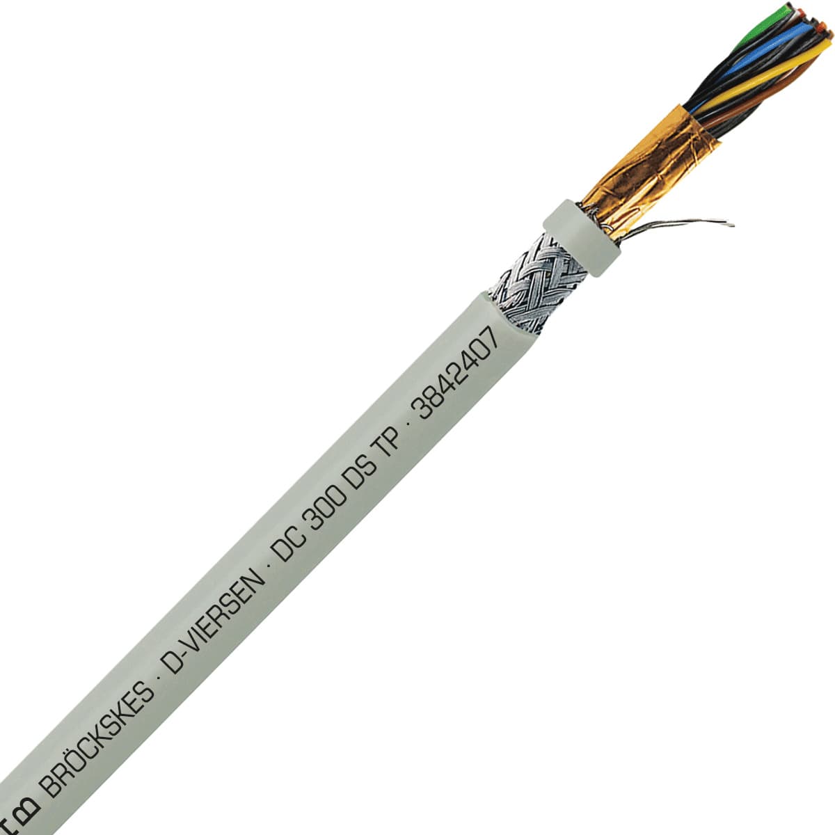 SAB 3842407 DC 300 DS TP- 24 AWG/7pr, multi-paired double shielded PVC signal and control cable, AWM SAB 3842407 DC 300 DS TP- 24 AWG/7pr, multi-paired double shielded PVC signal and control cable, AWM