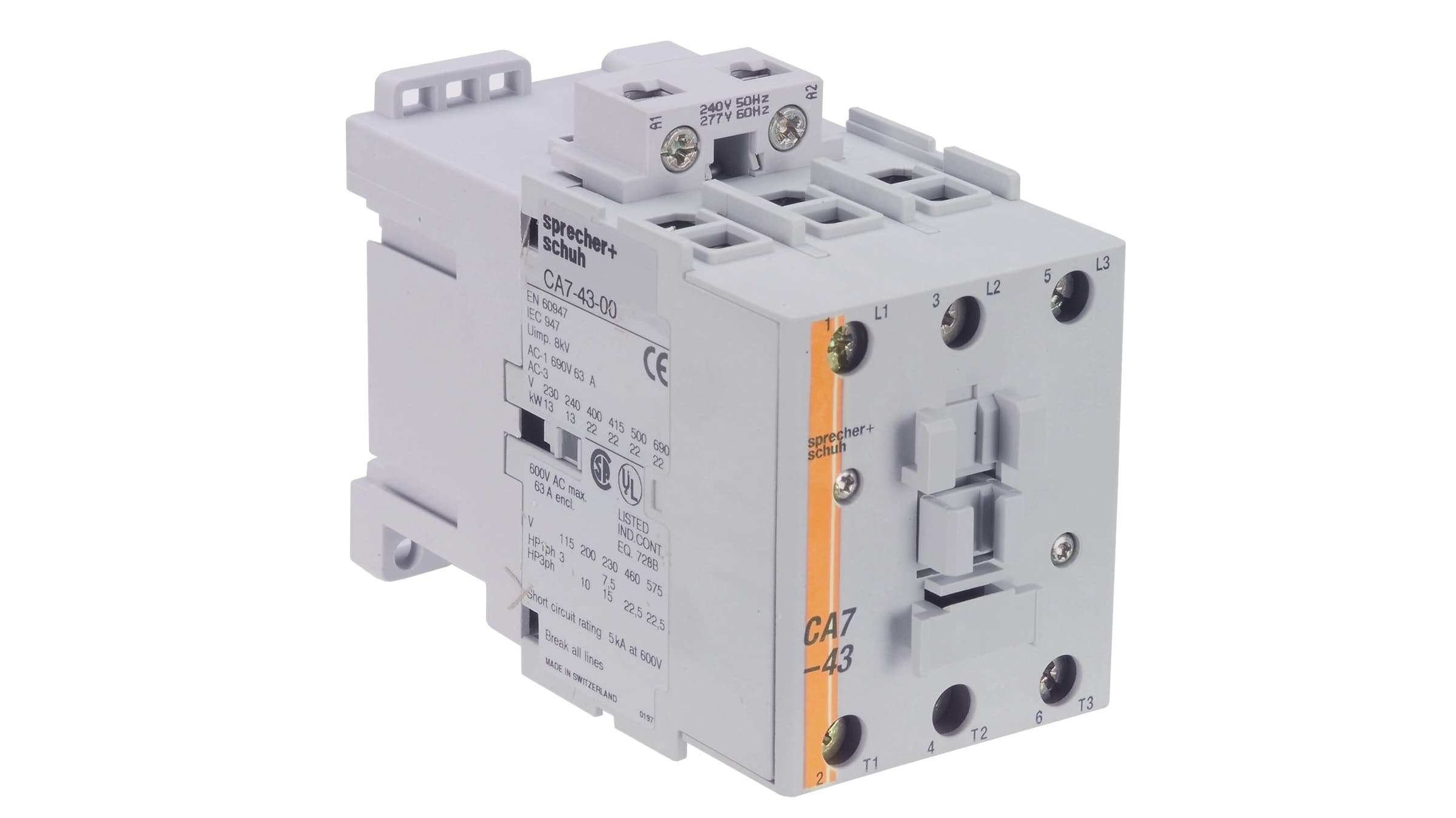 Sprecher + Schuh CA7-60D-10-24DD Sprecher + Schuh CA7-60D-10-24DD - CA7 Contactor, 60A, 24V DC w/Diode, 1NO Sprecher + Schuh CA7-60D-10-24DD Sprecher + Schuh CA7-60D-10-24DD - CA7 Contactor, 60A, 24V DC w/Diode, 1NO