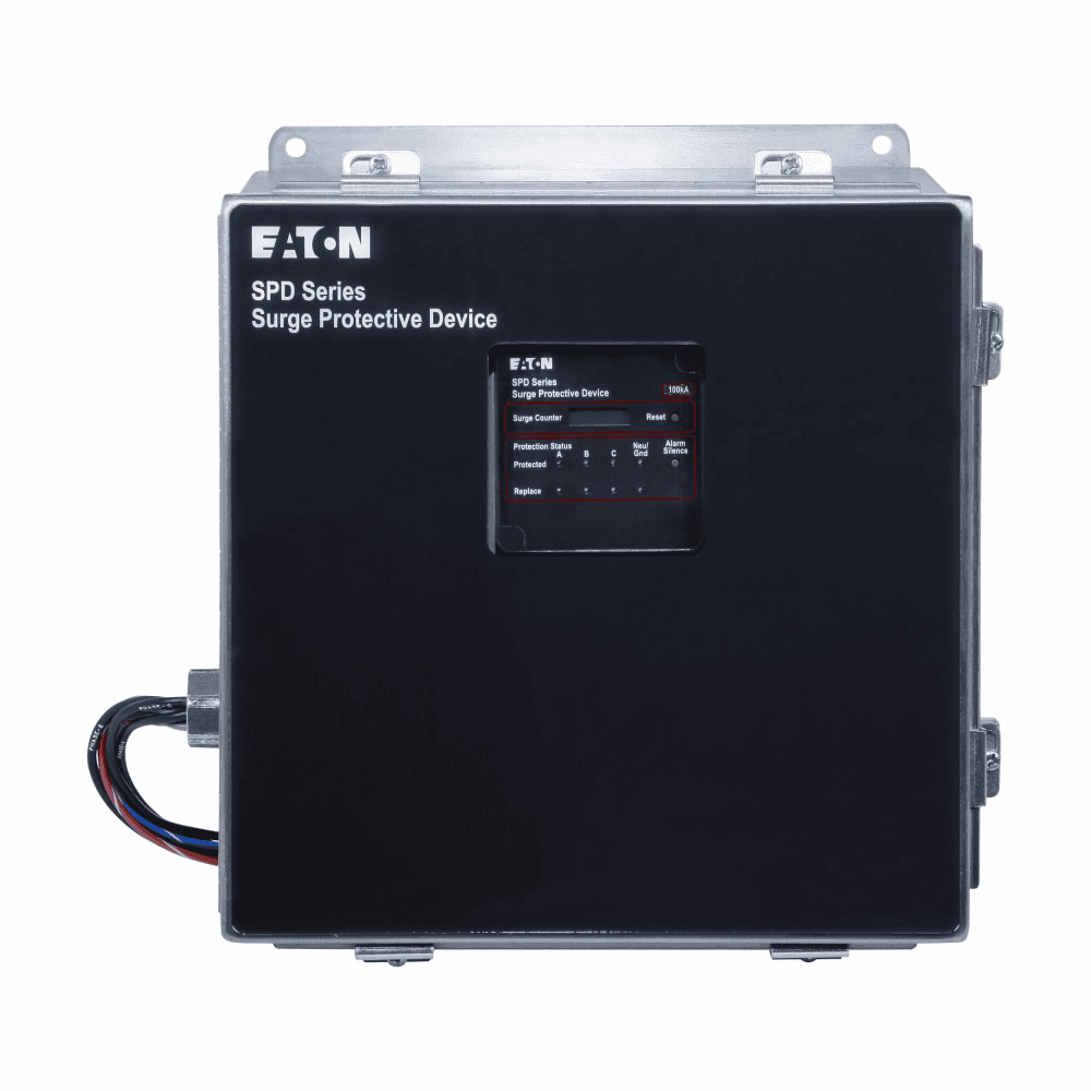Eaton SPD300208Y1Q SPD300208Y1Q Eaton - Surge Protection Device, SPD series, 300 kAIC, 120/208V wye (4W+G), Basic feature package, NEMA 4X with internal disconnect stainless steel enclosure, External side mount, 150 L-N, 150 L-G, 150 N-G, 300 L-L operating voltage Eaton SPD300208Y1Q SPD300208Y1Q Eaton - Surge Protection Device, SPD series, 300 kAIC, 120/208V wye (4W+G), Basic feature package, NEMA 4X with internal disconnect stainless steel enclosure, External side mount, 150 L-N, 150 L-G, 150 N-G, 300 L-L operating voltage
