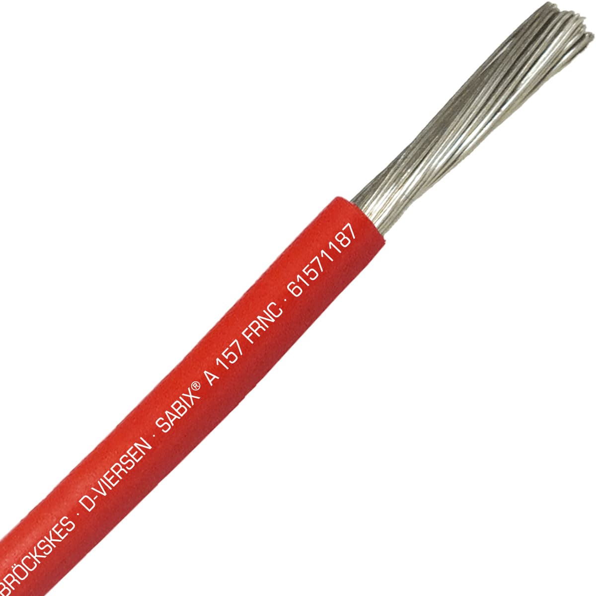 SAB 61571187 SABIX A 157 FRNC - 10 AWG/1c, flame retardant halogen-free 1000V red hook-up wire, UL, CE, RoHS SAB 61571187 SABIX A 157 FRNC - 10 AWG/1c, flame retardant halogen-free 1000V red hook-up wire, UL, CE, RoHS