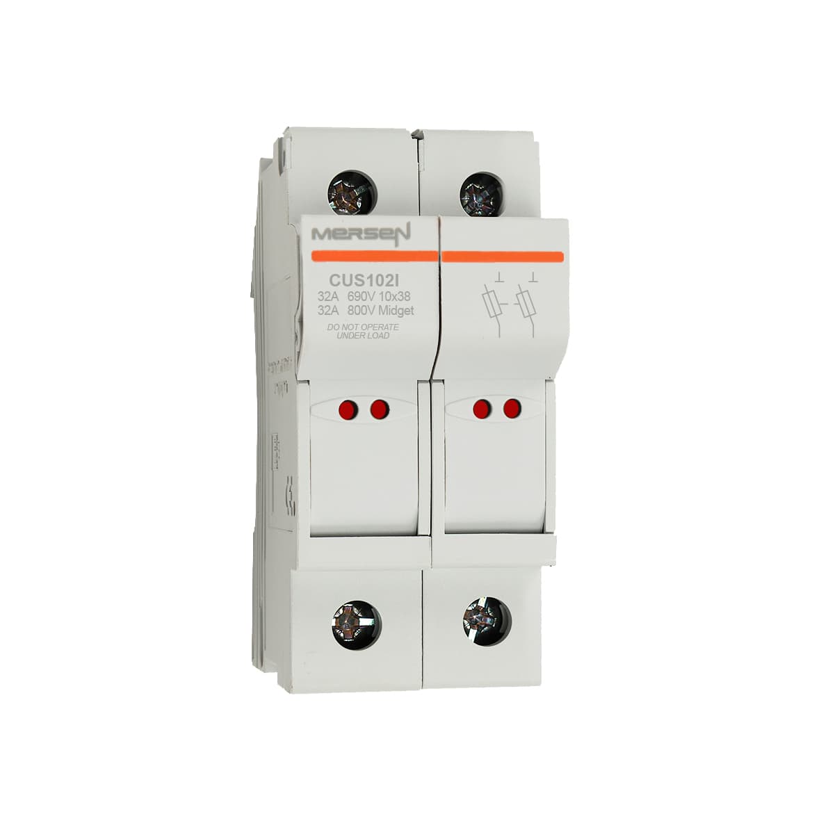 Mersen F1062720 F1062720 Mersen - Fuse Holder IEC+UL/CSA Modulostar® Size 10x38 800VAC UL 1000VDC UL 2-Pole With Visual Indicator IP20 DIN Rail mounting Mersen F1062720 F1062720 Mersen - Fuse Holder IEC+UL/CSA Modulostar® Size 10x38 800VAC UL 1000VDC UL 2-Pole With Visual Indicator IP20 DIN Rail mounting
