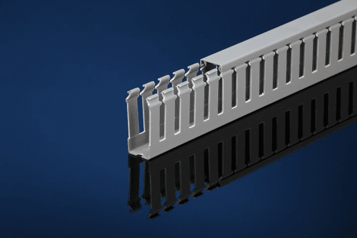 IBOCO T1-1040 1 x 4 Gray Open Slot Duct 6ft Length IBOCO T1-1040 1 x 4 Gray Open Slot Duct 6ft Length