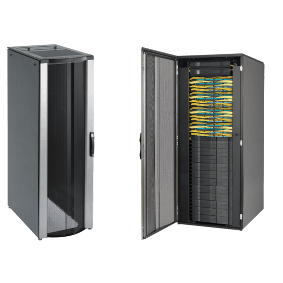 Hoffman PNC20811B ProLine ConnecTek Patch Cabinet, 2000x800x1100mm, Black, Steel, With Sides Hoffman PNC20811B ProLine ConnecTek Patch Cabinet, 2000x800x1100mm, Black, Steel, With Sides
