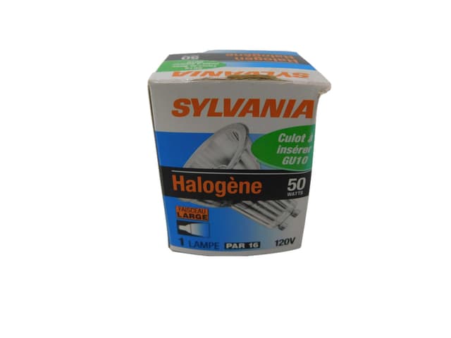 50PAR16/CAP/GU10/FL/40 Part Image. Manufactured by Sylvania.