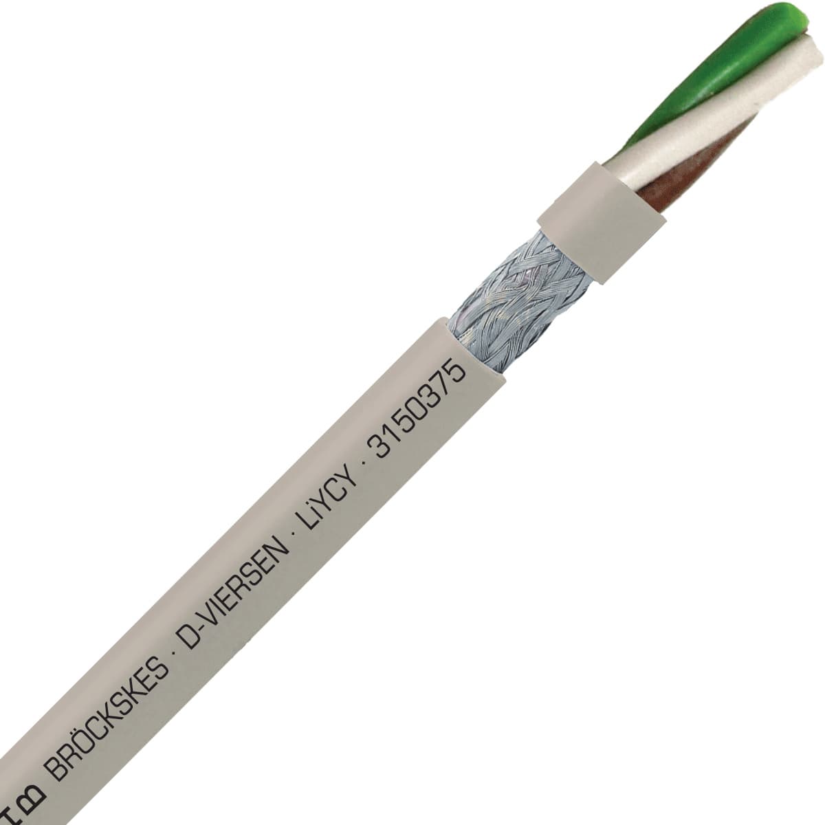 SAB 3150375 LiYCY - 19 AWG/3c, shielded multi-conductor signal and control PVC cable with DIN color code SAB 3150375 LiYCY - 19 AWG/3c, shielded multi-conductor signal and control PVC cable with DIN color code