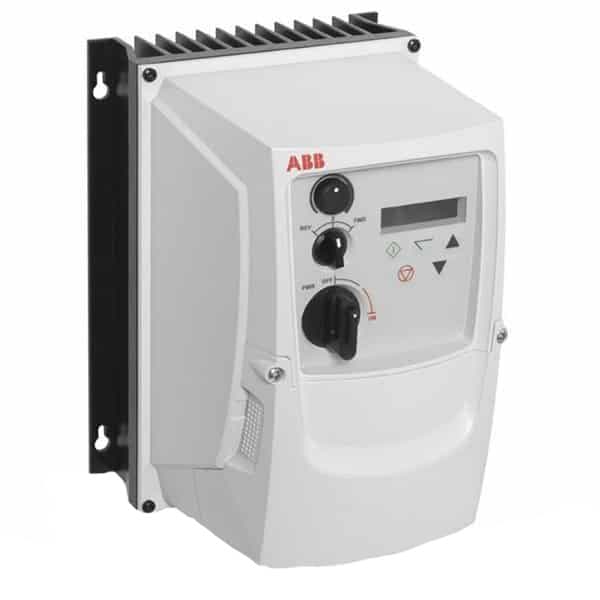 ABB Control ACS255-01U-05A8-1-B063+F278 1.5 HP ABB ACS255 Micro Series NEMA 4X/IP66 Indoor Variable Frequency Drive | 100 – 120 VAC 1 Phase Input | 240 VAC 3 Phase Output | 5.8 Amps | Integrated Disconnect | Speed Pot | Fwd / Rev Switch | ACS255-01U-05A8-1+B063+F278 ABB Control ACS255-01U-05A8-1-B063+F278 1.5 HP ABB ACS255 Micro Series NEMA 4X/IP66 Indoor Variable Frequency Drive | 100 – 120 VAC 1 Phase Input | 240 VAC 3 Phase Output | 5.8 Amps | Integrated Disconnect | Speed Pot | Fwd / Rev Switch | ACS255-01U-05A8-1+B063+F278