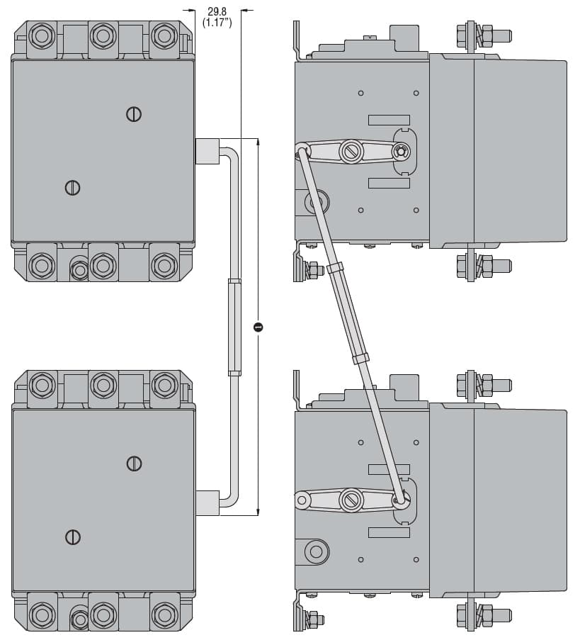 Lovato Electric 11G3566 11G3566 Lovato - Mechanical interlock, for B... series contactors, one on top of other Lovato Electric 11G3566 11G3566 Lovato - Mechanical interlock, for B... series contactors, one on top of other