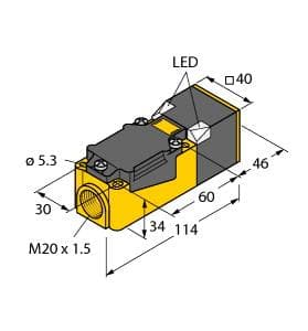 NI50U-CP40-VP4X2 Part Image. Manufactured by Turck.