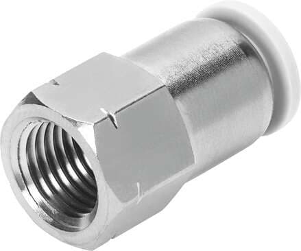 Festo 564637 push-in fitting QBF-1/8-3/16-U female thread with external hexagon. Size: Standard, Nominal size: 0,157 ", Type of seal on screw-in stud: coating, Assembly position: Any, Design structure: Push/pull principle Festo 564637 push-in fitting QBF-1/8-3/16-U female thread with external hexagon. Size: Standard, Nominal size: 0,157 ", Type of seal on screw-in stud: coating, Assembly position: Any, Design structure: Push/pull principle