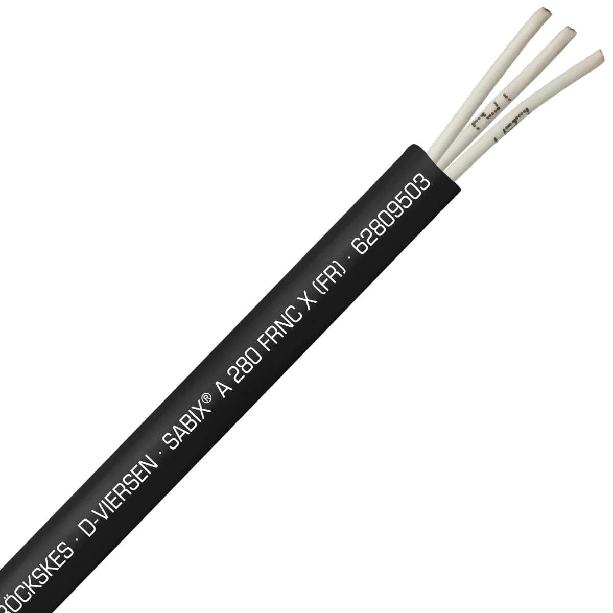 SAB 62809503 SABIX A 280 FRNC X (FR) -20 AWG/3c, halogen-free fire resistant control cable, CE, RoHS SAB 62809503 SABIX A 280 FRNC X (FR) -20 AWG/3c, halogen-free fire resistant control cable, CE, RoHS