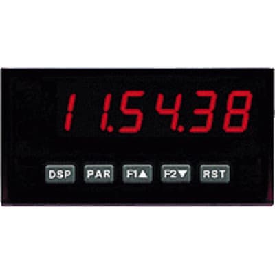 Red Lion PAXTM000 Red Lion PAXTM000 is a digital timer from the PAX series, designed with a 1/8 DIN (96x48mm) form factor featuring 14.2mm red digits and communication capability. This timer offers a degree of protection rated at IP65 NEMA 4X, suitable for various industrial environments. It operates on a supply voltage range of 11-36Vdc, accommodating both 12Vdc and 24Vdc systems. Additionally, it is equipped with 3 x digital inputs (Sink/Source) for user input, enhancing its functionality and integration capabilities within automation systems. Red Lion PAXTM000 Red Lion PAXTM000 is a digital timer from the PAX series, designed with a 1/8 DIN (96x48mm) form factor featuring 14.2mm red digits and communication capability. This timer offers a degree of protection rated at IP65 NEMA 4X, suitable for various industrial environments. It operates on a supply voltage range of 11-36Vdc, accommodating both 12Vdc and 24Vdc systems. Additionally, it is equipped with 3 x digital inputs (Sink/Source) for user input, enhancing its functionality and integration capabilities within automation systems.