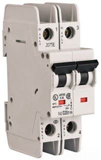 Eaton FAZ-D16/2-RT Miniature circuit breaker, 2 pole, 16 A, D trip curve, 277/480 VAC, ring-tongue terminals, UL489 Eaton FAZ-D16/2-RT Miniature circuit breaker, 2 pole, 16 A, D trip curve, 277/480 VAC, ring-tongue terminals, UL489