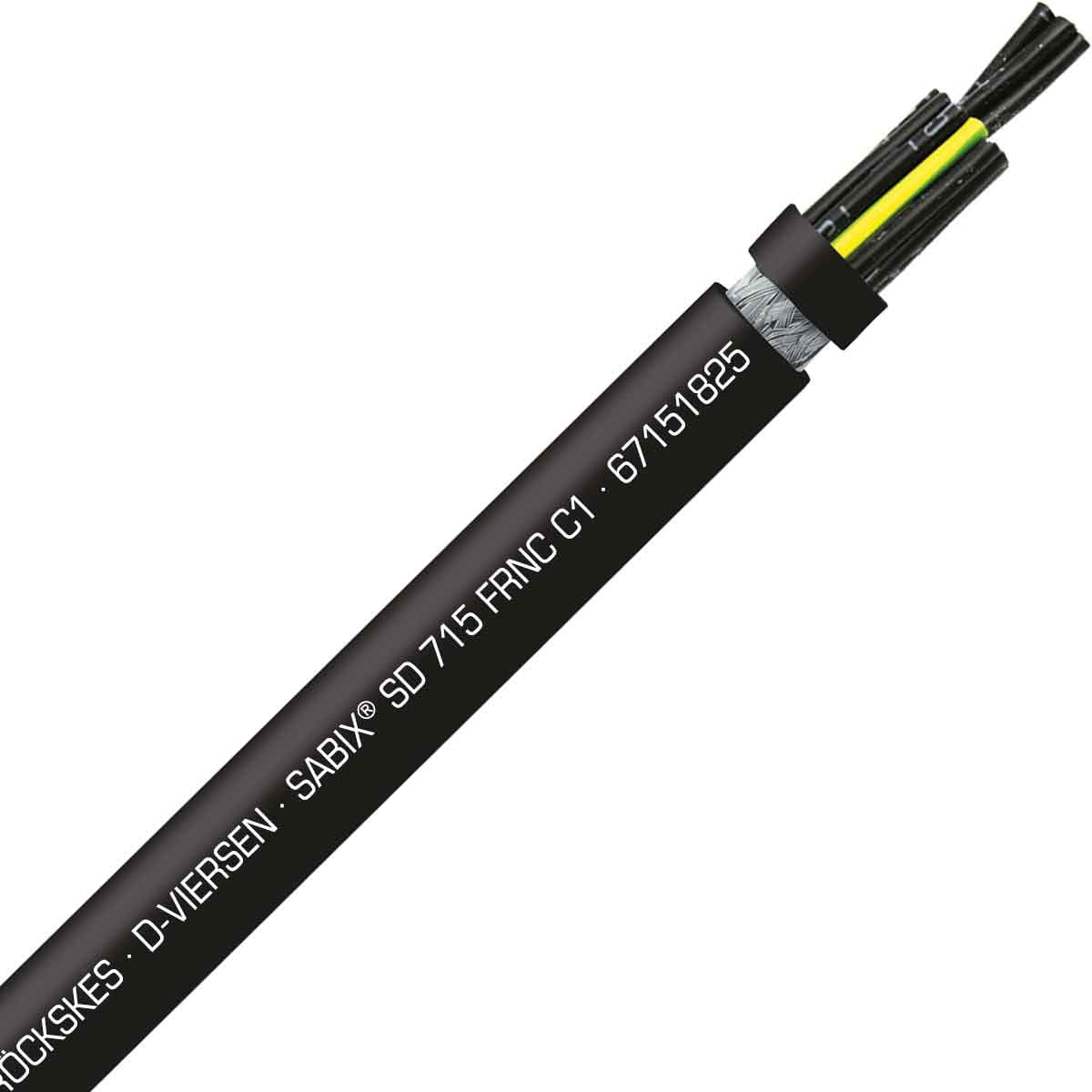 SAB 67151825 SABIX SD 715 C FRNC C1 - 24 AWG/18c, shielded halogen-free flame retardant continuous flex data cable, CE, RoHS SAB 67151825 SABIX SD 715 C FRNC C1 - 24 AWG/18c, shielded halogen-free flame retardant continuous flex data cable, CE, RoHS