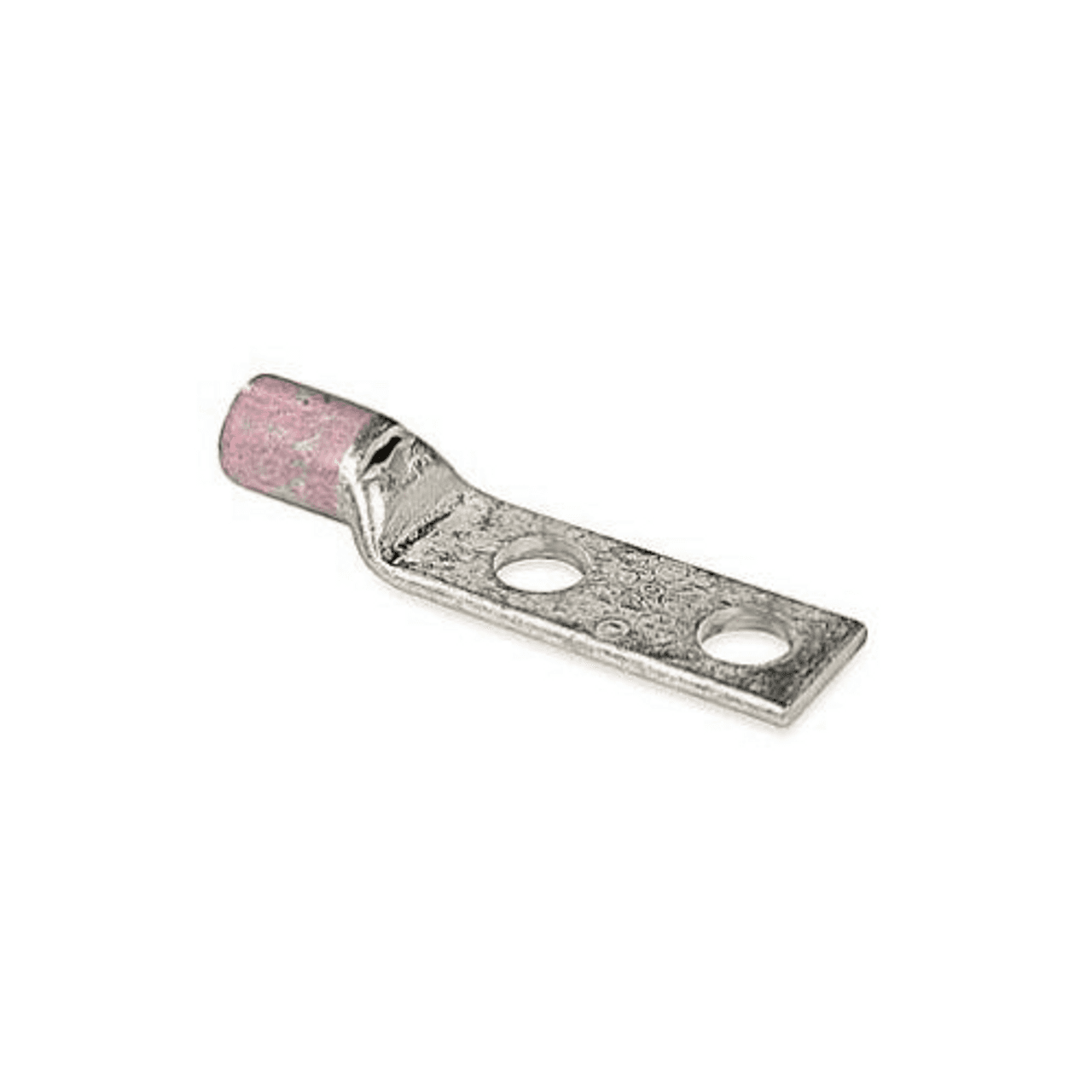 Thomas & Betts 54209 600 V to 35 kV, 3/8" Stud, 2.88" L, 1/0 AWG, Pink, Electro Tin Plated Wrought Copper, 2-Hole, Standard, Straight Barrel, Compression Cable Lug Thomas & Betts 54209 600 V to 35 kV, 3/8" Stud, 2.88" L, 1/0 AWG, Pink, Electro Tin Plated Wrought Copper, 2-Hole, Standard, Straight Barrel, Compression Cable Lug