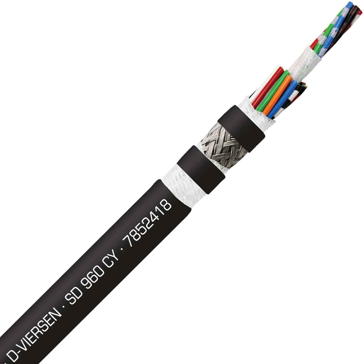 SAB 7852418 SD 960 CY - 24 AWG/18c, shielded oil resistant continuous flex PVC data cable, UL, CE, RoHS SAB 7852418 SD 960 CY - 24 AWG/18c, shielded oil resistant continuous flex PVC data cable, UL, CE, RoHS